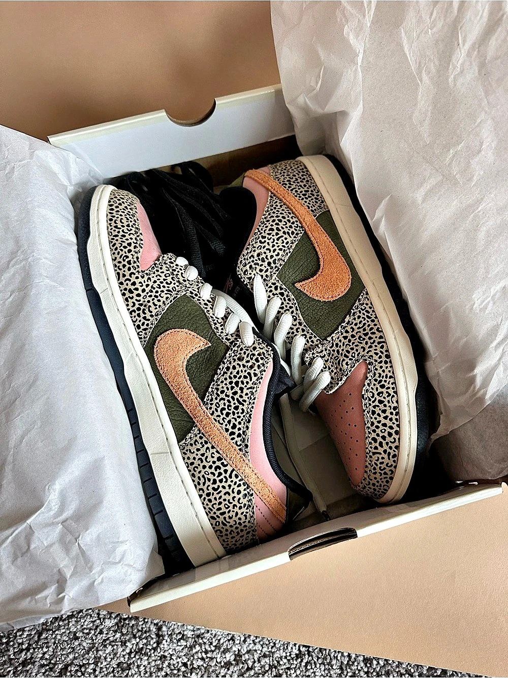 Arts-Rec x Nike SB Dunk Low Pro Safari Pink | Men’s 10.5 Like New OG Box EUC - Picture 15 of 16